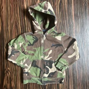 Polo Ralph Lauren Camo Hoodie YOUTH Sz 5 Full-Zip Hooded Boys Kids